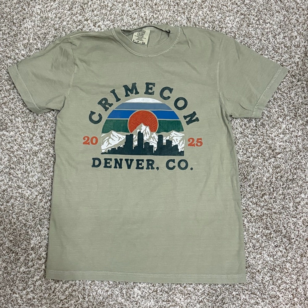 Brand New CrimeCon 2025 T-Shirt Unisex Size Small